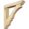 Ekena Millwork Balboa Slat Rough Sawn Bracket w/ Offset Brace, Douglas Fir, 6"W x 32"D x 32"H BKT0604X32X32BOA06RDF - alternate 1